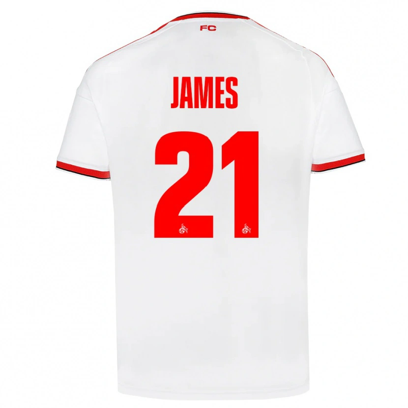 Danxen Dames Martin James #21 Wit Rood Zwart Thuisshirt Thuistenue 2026/27 T-Shirt België