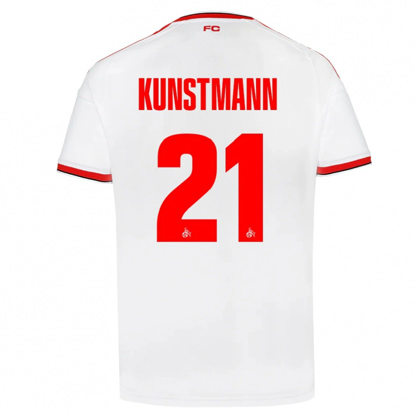 Danxen Dames Jonas Kunstmann #21 Wit Rood Zwart Thuisshirt Thuistenue 2026/27 T-Shirt België