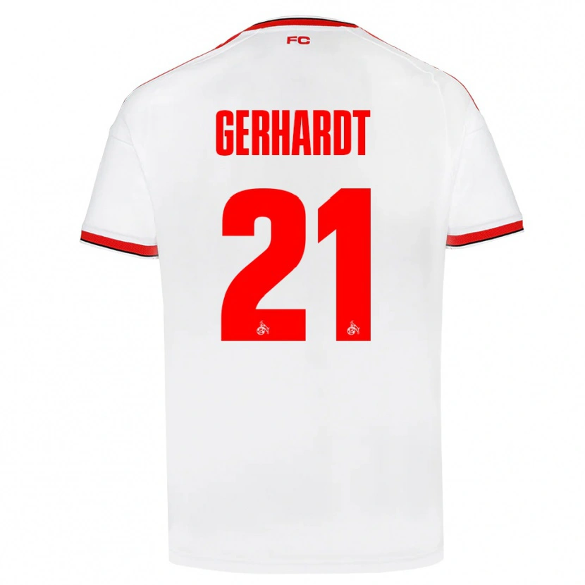 Danxen Dames Anna Gerhardt #21 Wit Rood Zwart Thuisshirt Thuistenue 2026/27 T-Shirt België