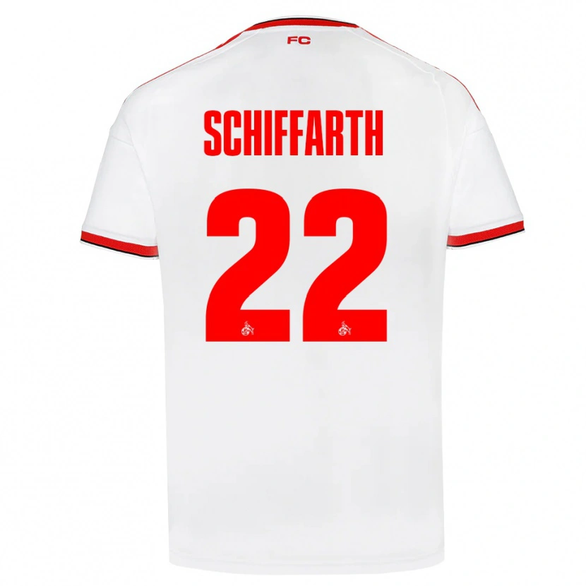 Danxen Dames Julia Schiffarth #22 Wit Rood Zwart Thuisshirt Thuistenue 2026/27 T-Shirt België