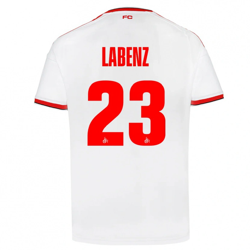 Danxen Dames Luiz Labenz #23 Wit Rood Zwart Thuisshirt Thuistenue 2026/27 T-Shirt België
