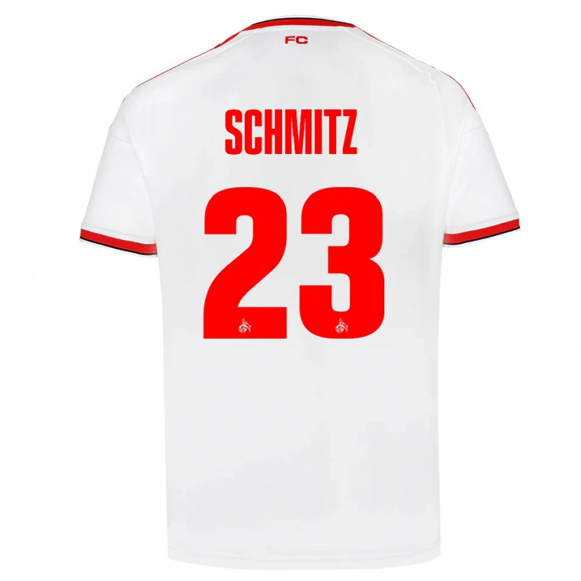 Danxen Dames Timo Schmitz #23 Wit Rood Zwart Thuisshirt Thuistenue 2026/27 T-Shirt België