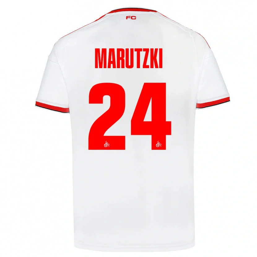 Danxen Dames Mikolaj Marutzki #24 Wit Rood Zwart Thuisshirt Thuistenue 2026/27 T-Shirt België