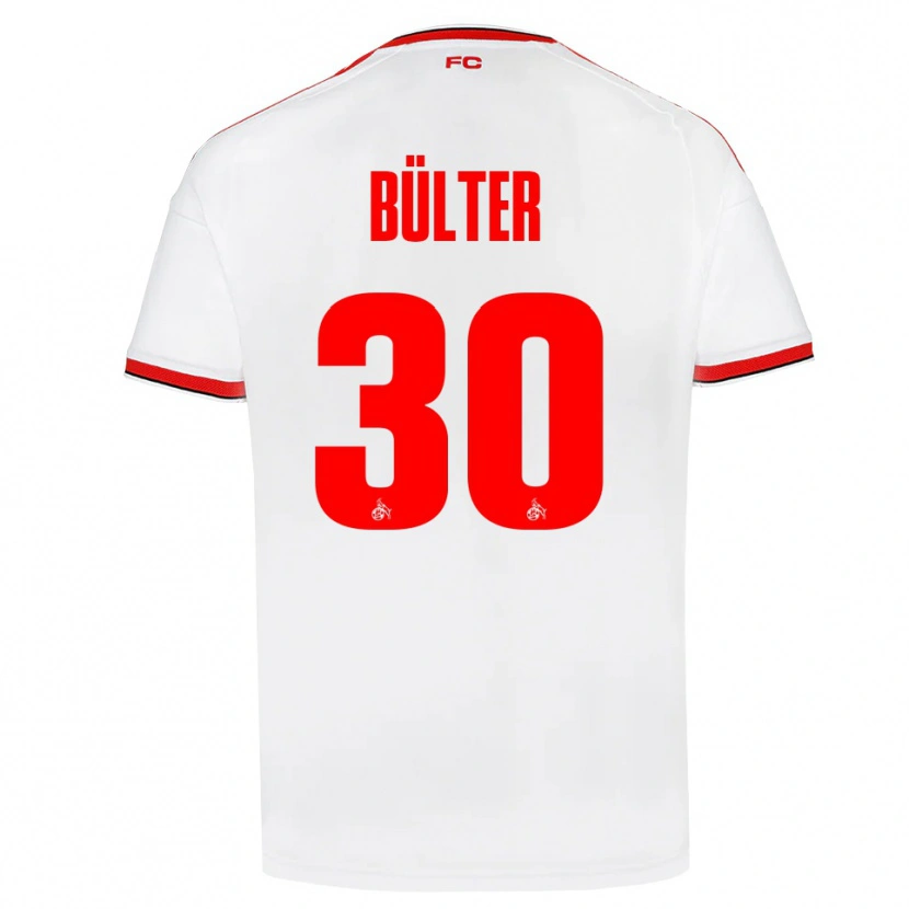Danxen Dames Marius Bülter #30 Wit Rood Zwart Thuisshirt Thuistenue 2026/27 T-Shirt België