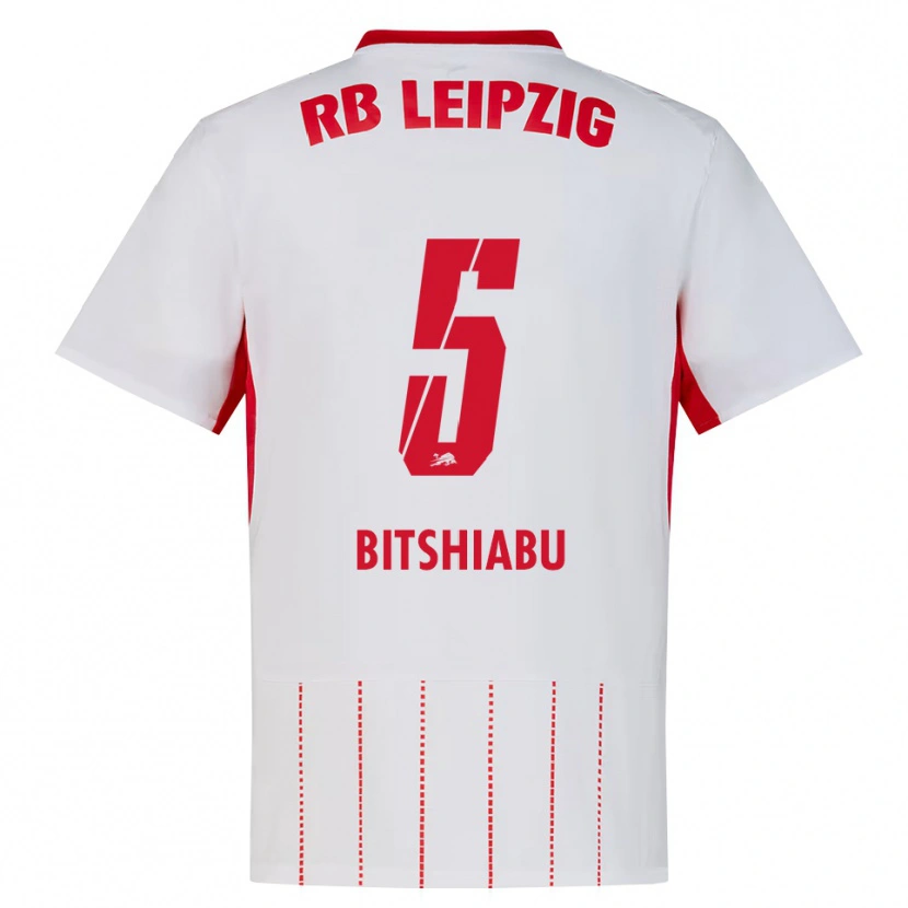 Danxen Dames El Chadaille Bitshiabu #5 Rood Wit Geel Thuisshirt Thuistenue 2026/27 T-Shirt België