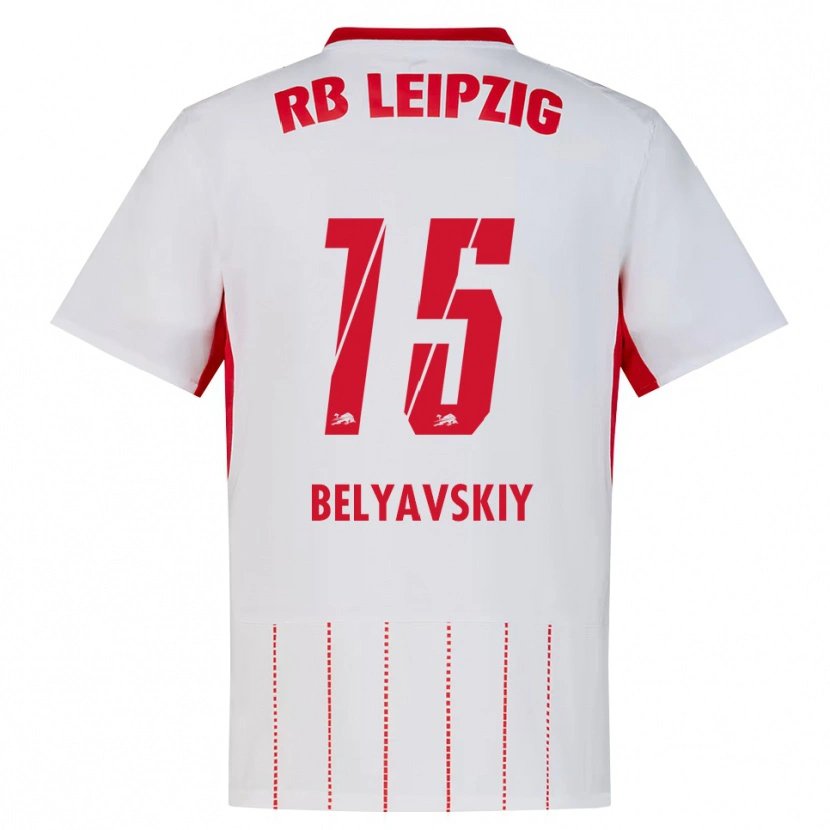 Danxen Dames David Belyavskiy #15 Rood Wit Geel Thuisshirt Thuistenue 2026/27 T-Shirt België