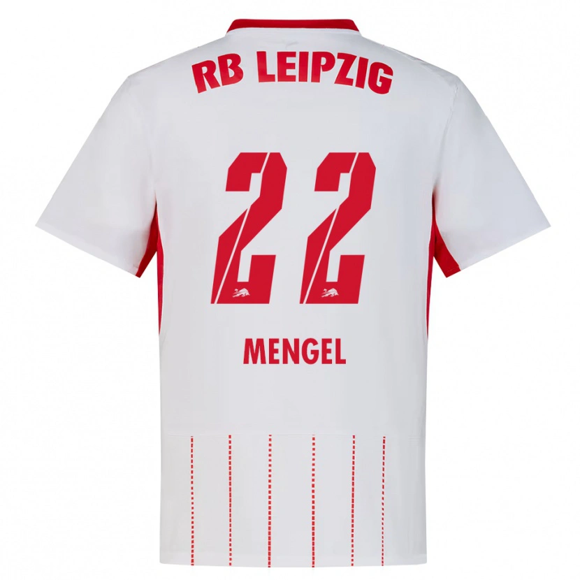 Danxen Dames Luca Mengel #22 Rood Wit Geel Thuisshirt Thuistenue 2026/27 T-Shirt België