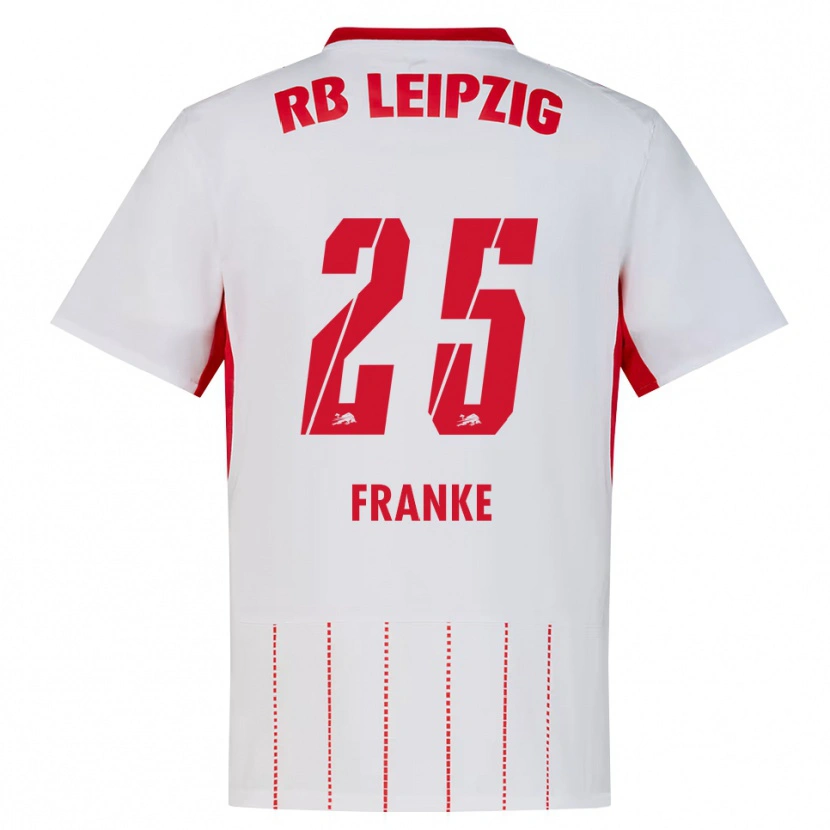Danxen Dames Lenny Franke #25 Rood Wit Geel Thuisshirt Thuistenue 2026/27 T-Shirt België