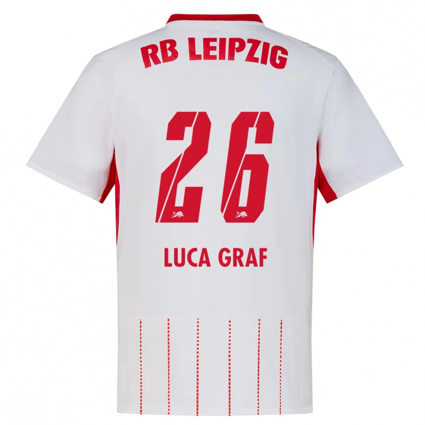 Danxen Dames Luca Marie Graf #26 Rood Wit Geel Thuisshirt Thuistenue 2026/27 T-Shirt België