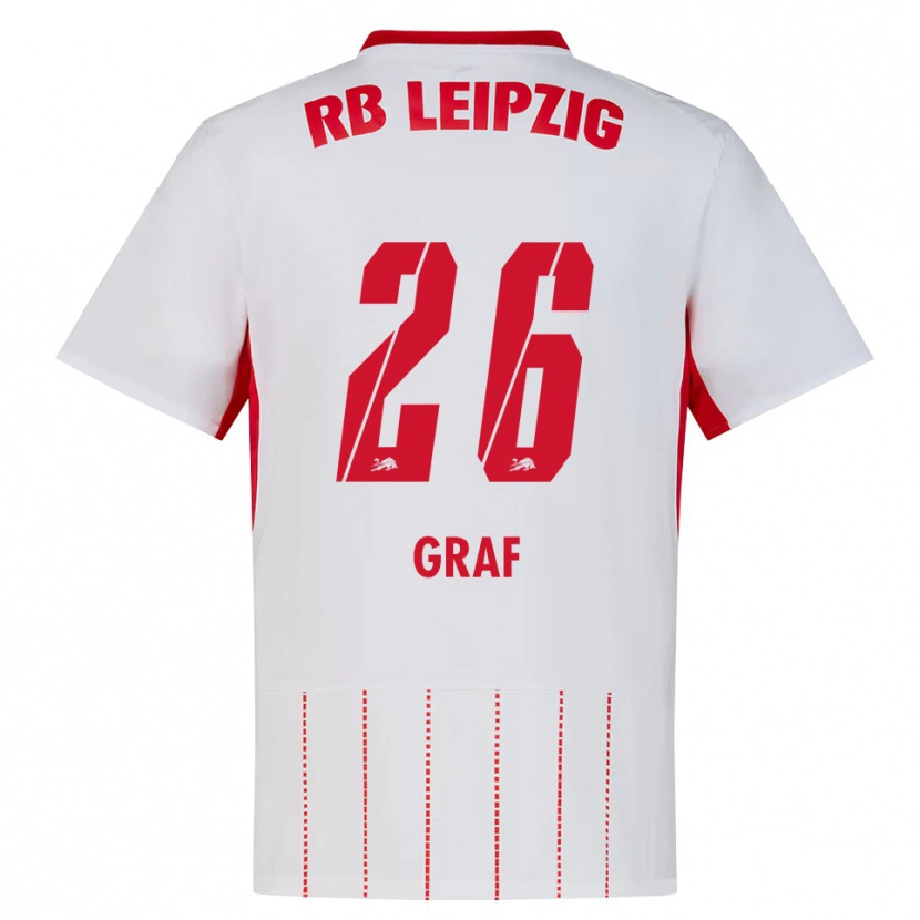 Danxen Dames Luca Maria Graf #26 Rood Wit Geel Thuisshirt Thuistenue 2026/27 T-Shirt België