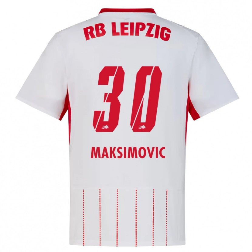 Danxen Dames Andrija Maksimovic #30 Rood Wit Geel Thuisshirt Thuistenue 2026/27 T-Shirt België