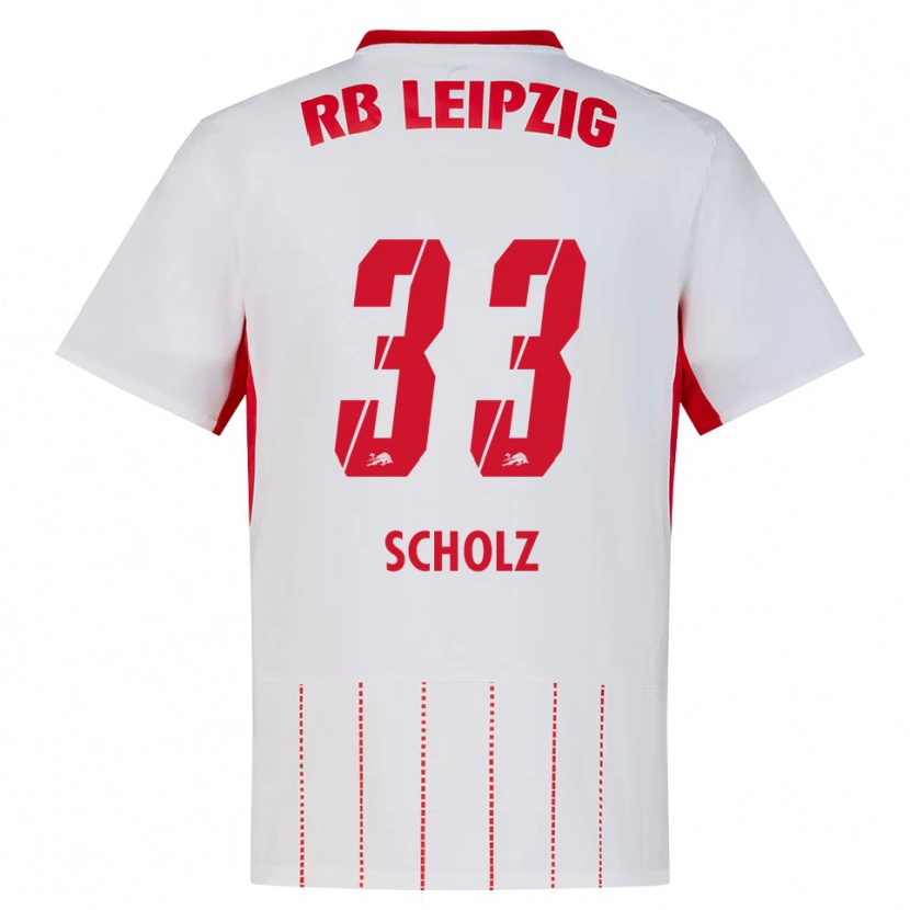 Danxen Dames Emil Scholz #33 Rood Wit Geel Thuisshirt Thuistenue 2026/27 T-Shirt België
