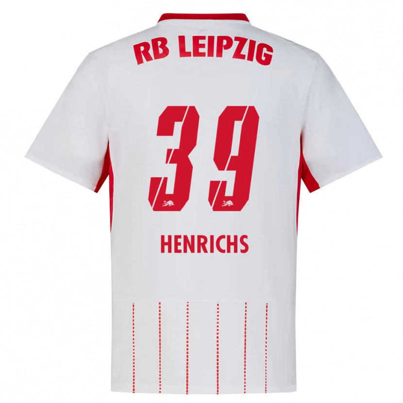 Danxen Dames Benjamin Henrichs #39 Rood Wit Geel Thuisshirt Thuistenue 2026/27 T-Shirt België