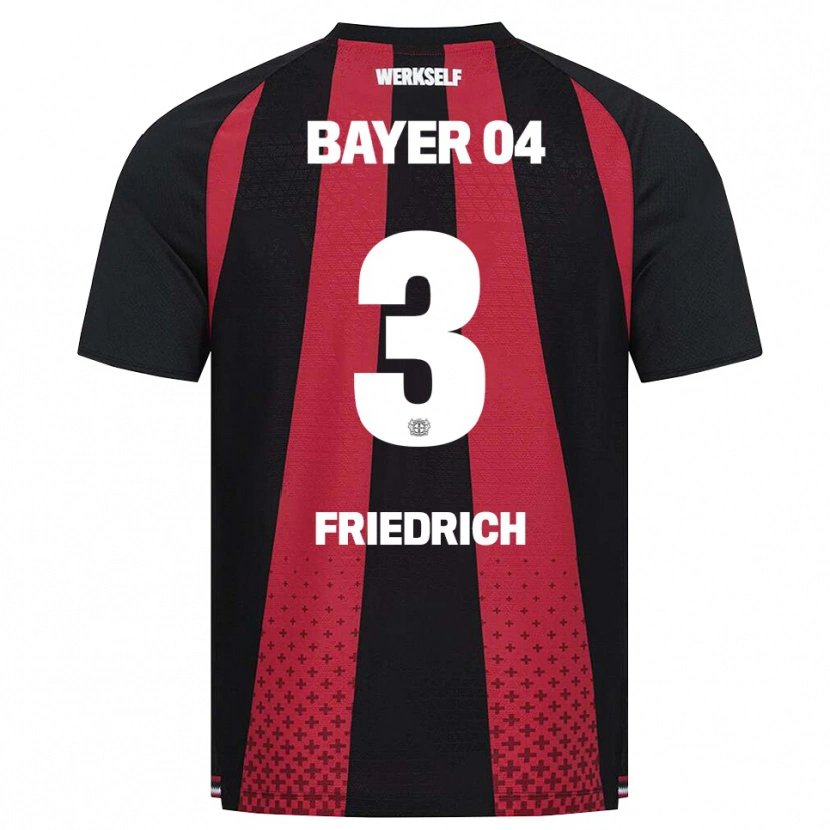 Danxen Dames Melissa Friedrich #3 Zwart Wit Rood Thuisshirt Thuistenue 2026/27 T-Shirt België
