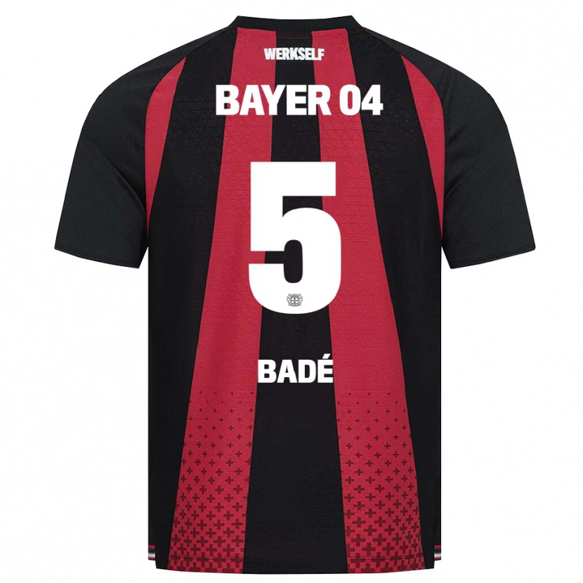 Danxen Dames Loïc Badé #5 Zwart Wit Rood Thuisshirt Thuistenue 2026/27 T-Shirt België