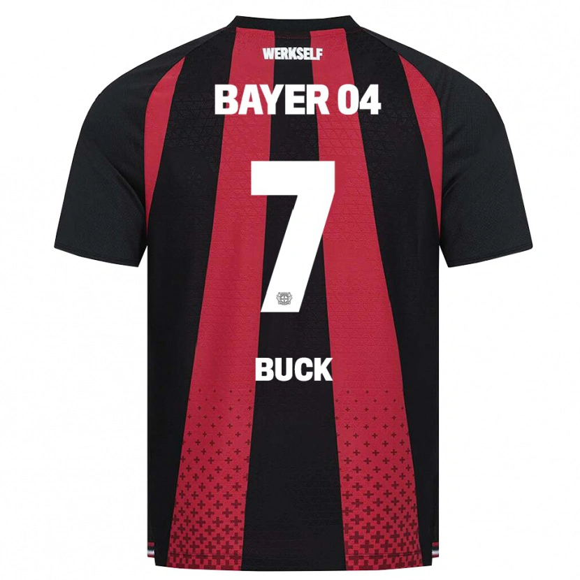 Danxen Dames Dustin Buck #7 Zwart Wit Rood Thuisshirt Thuistenue 2026/27 T-Shirt België