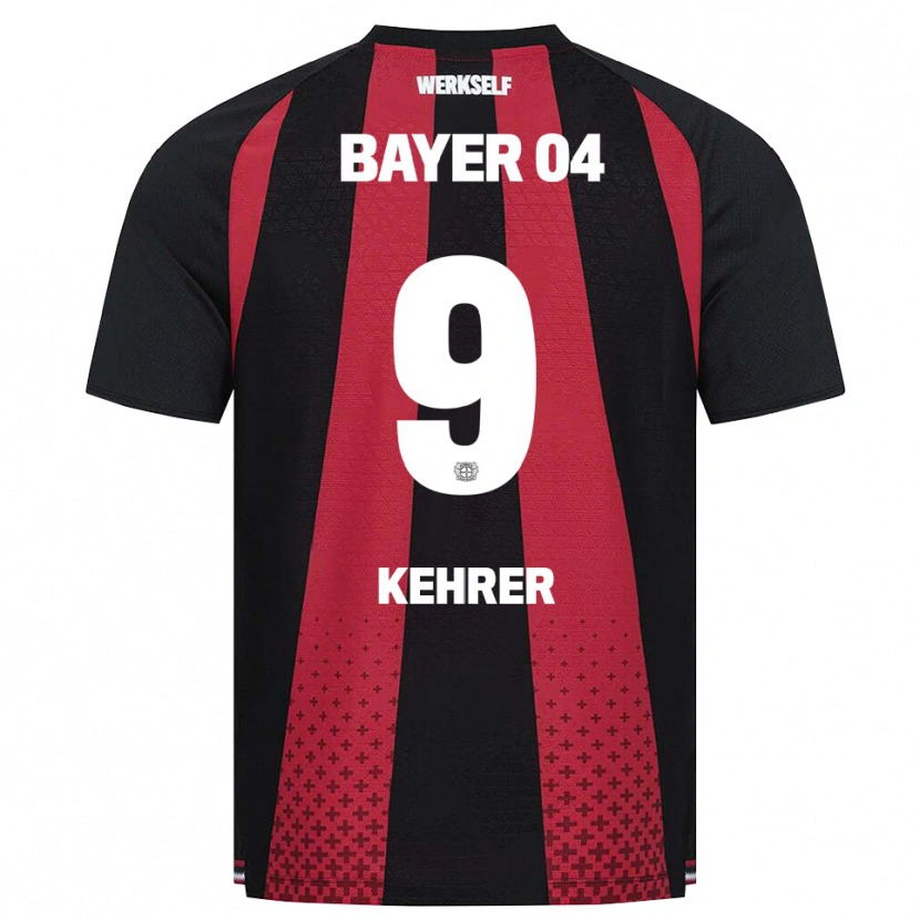 Danxen Dames Caroline Kehrer #9 Zwart Wit Rood Thuisshirt Thuistenue 2026/27 T-Shirt België