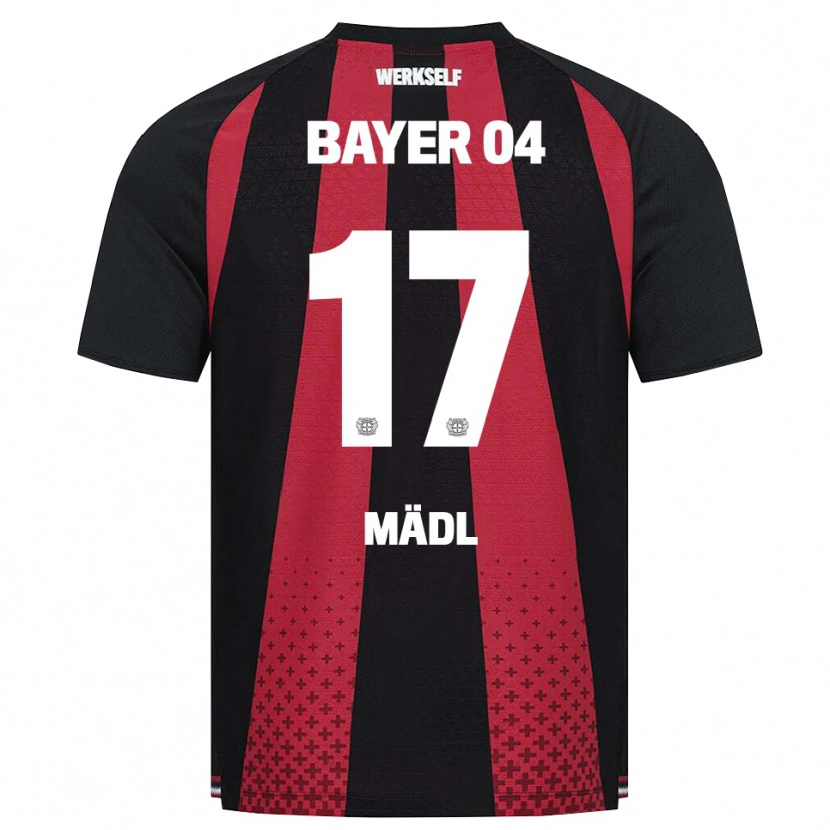 Danxen Dames Valentina Mädl #17 Zwart Wit Rood Thuisshirt Thuistenue 2026/27 T-Shirt België