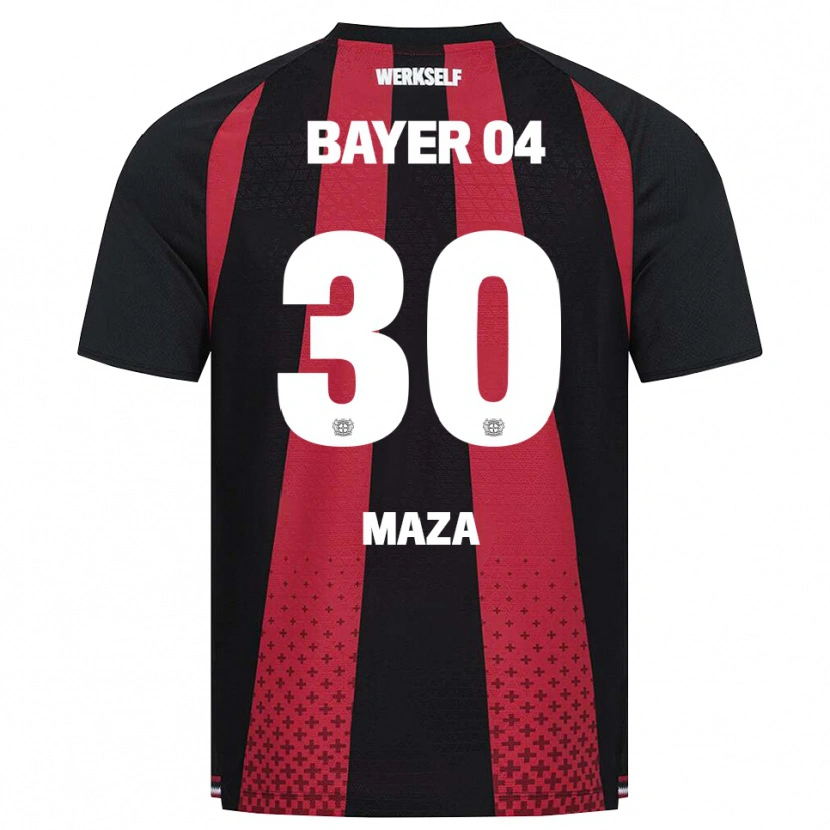 Danxen Dames Ibrahim Maza #30 Zwart Wit Rood Thuisshirt Thuistenue 2026/27 T-Shirt België