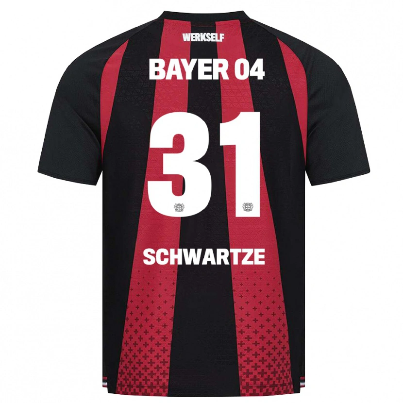 Danxen Dames Paula Schwartze #31 Zwart Wit Rood Thuisshirt Thuistenue 2026/27 T-Shirt België