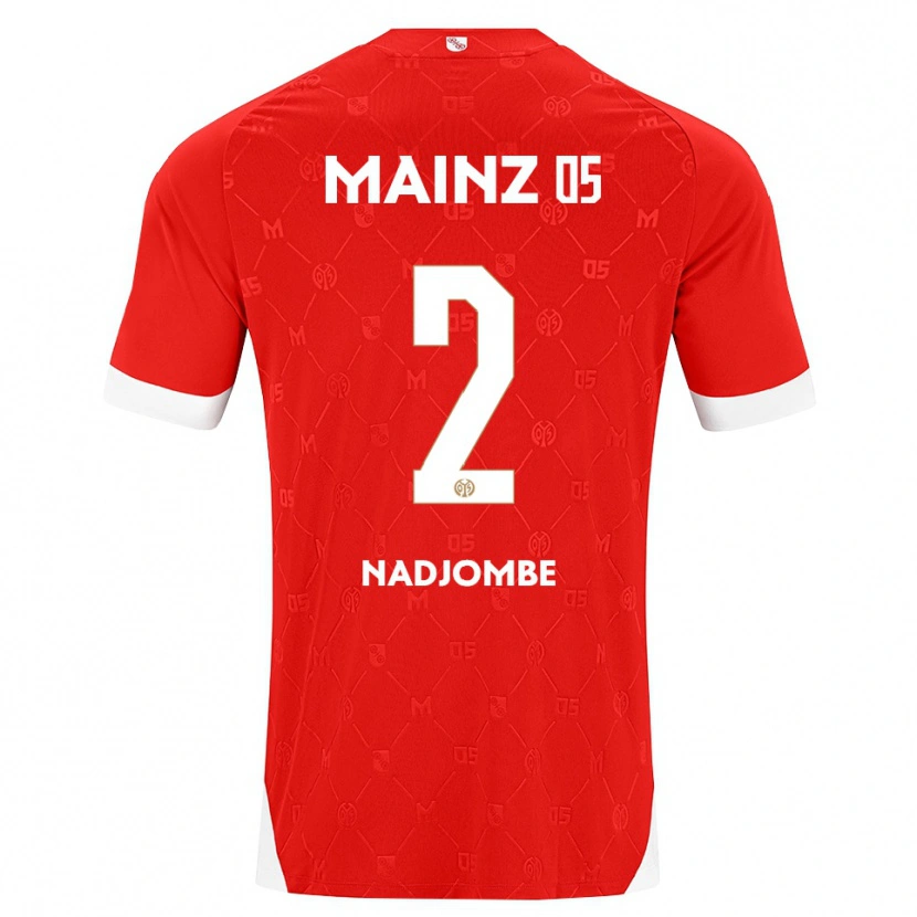 Danxen Dames Jean-Marie Nadjombe #2 Rood Wit Thuisshirt Thuistenue 2026/27 T-Shirt België