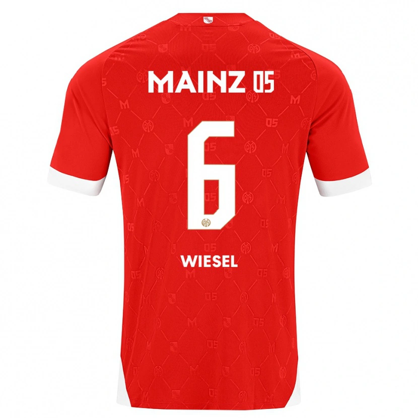 Danxen Dames Maggie Wiesel #6 Rood Wit Thuisshirt Thuistenue 2026/27 T-Shirt België