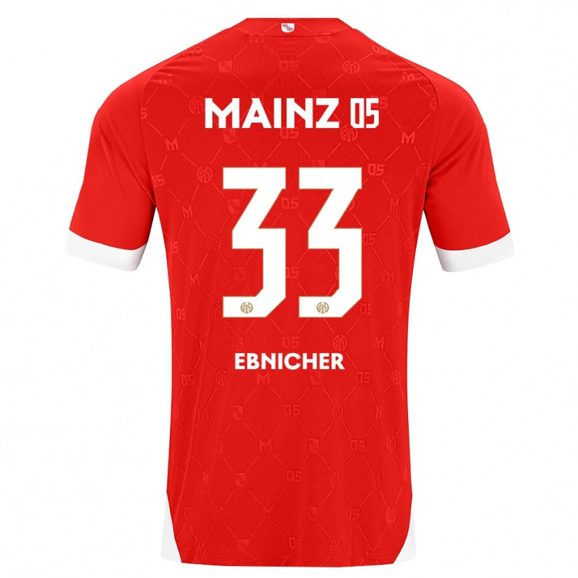 Danxen Dames Sabine Ebnicher #33 Rood Wit Thuisshirt Thuistenue 2026/27 T-Shirt België