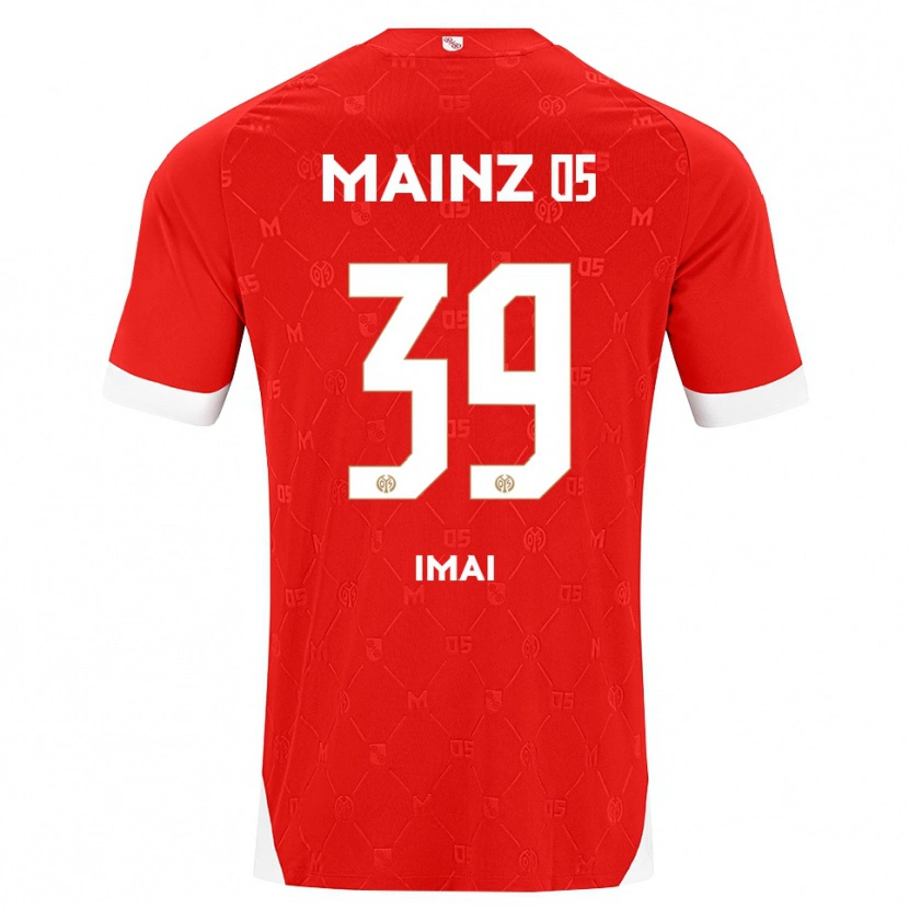 Danxen Dames Yurina Imai #39 Rood Wit Thuisshirt Thuistenue 2026/27 T-Shirt België
