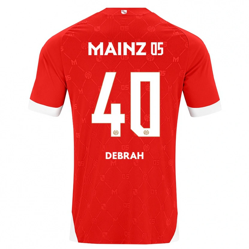 Danxen Dames Jeremiah Debrah #40 Rood Wit Thuisshirt Thuistenue 2026/27 T-Shirt België
