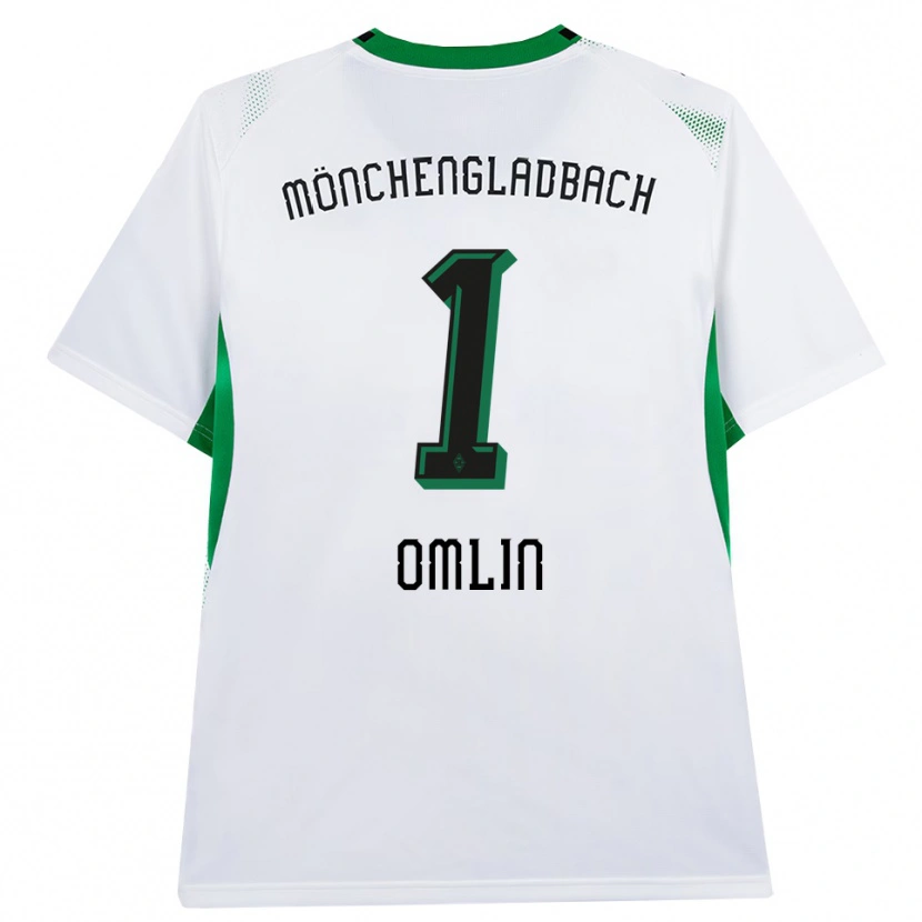 Danxen Dames Jonas Omlin #1 Wit Zwart Groen Thuisshirt Thuistenue 2026/27 T-Shirt België