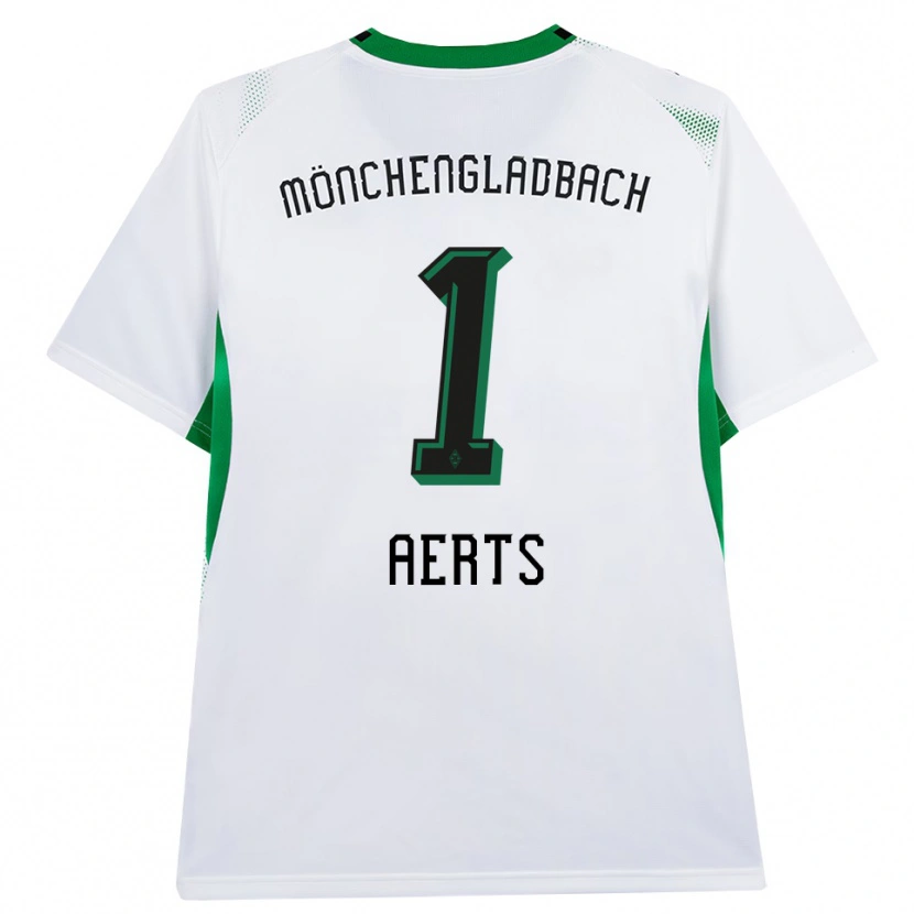 Danxen Dames Liv Aerts #1 Wit Zwart Groen Thuisshirt Thuistenue 2026/27 T-Shirt België