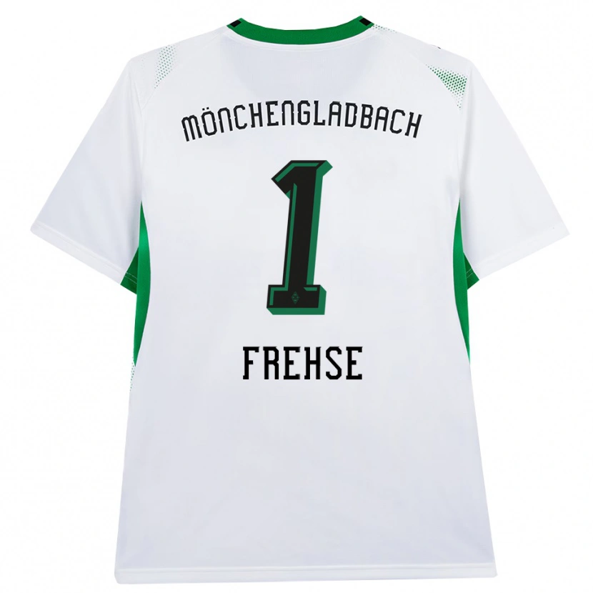 Danxen Dames Jil Frehse #1 Wit Zwart Groen Thuisshirt Thuistenue 2026/27 T-Shirt België