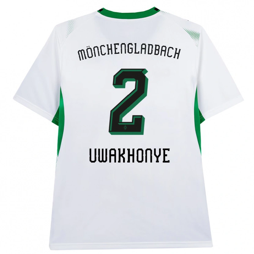 Danxen Dames Joel Uwakhonye #2 Wit Zwart Groen Thuisshirt Thuistenue 2026/27 T-Shirt België