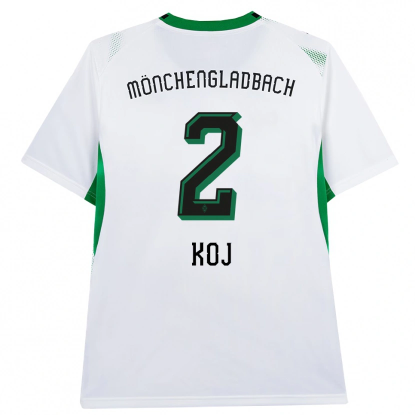 Danxen Dames Julia Koj #2 Wit Zwart Groen Thuisshirt Thuistenue 2026/27 T-Shirt België