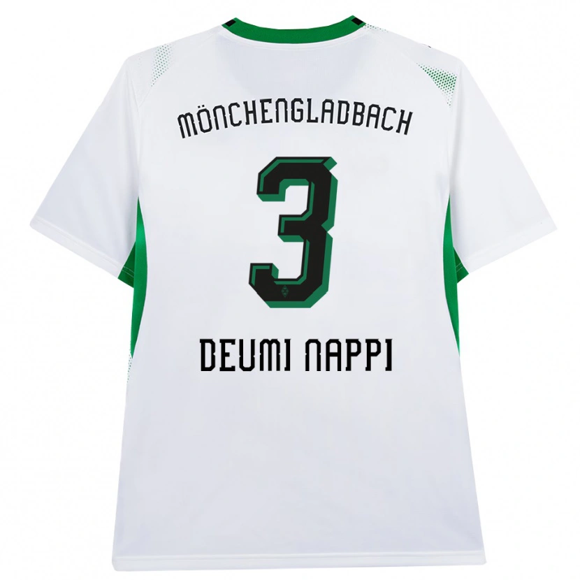 Danxen Dames Dimitrie Deumi Nappi #3 Wit Zwart Groen Thuisshirt Thuistenue 2026/27 T-Shirt België