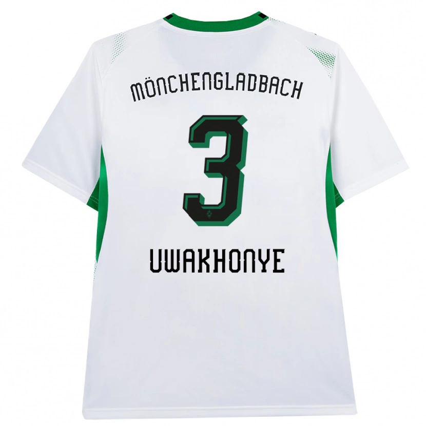 Danxen Dames Joshua Uwakhonye #3 Wit Zwart Groen Thuisshirt Thuistenue 2026/27 T-Shirt België