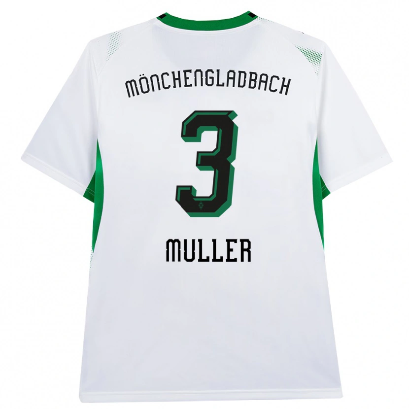 Danxen Dames Barbara Müller #3 Wit Zwart Groen Thuisshirt Thuistenue 2026/27 T-Shirt België