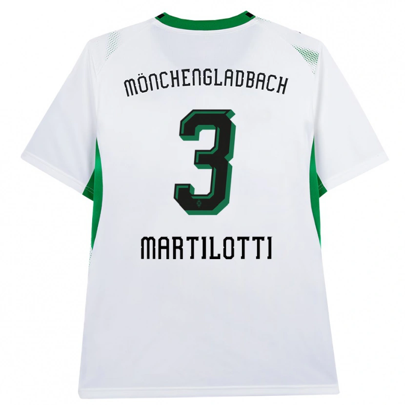Danxen Dames Francesco Martilotti #3 Wit Zwart Groen Thuisshirt Thuistenue 2026/27 T-Shirt België