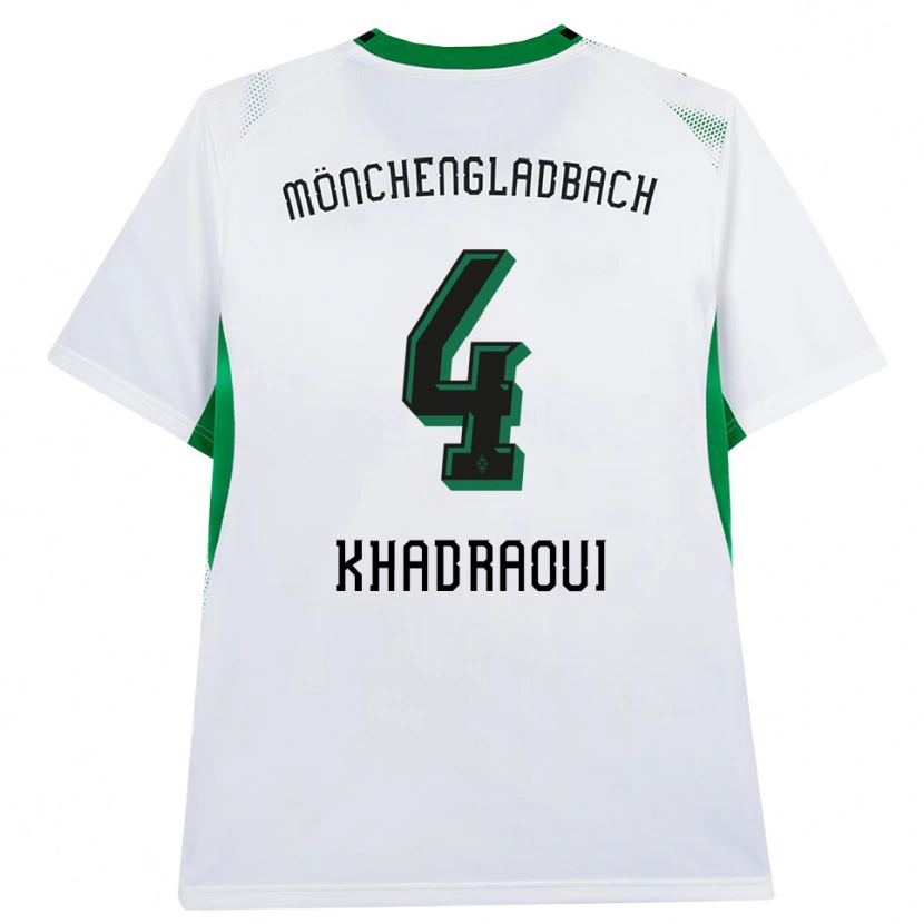 Danxen Dames Elias Khadraoui #4 Wit Zwart Groen Thuisshirt Thuistenue 2026/27 T-Shirt België