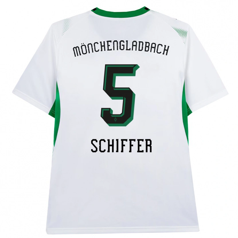 Danxen Dames Ben Schiffer #5 Wit Zwart Groen Thuisshirt Thuistenue 2026/27 T-Shirt België
