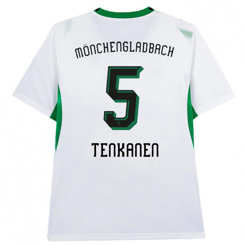 Danxen Dames Luke Tenkanen #5 Wit Zwart Groen Thuisshirt Thuistenue 2026/27 T-Shirt België