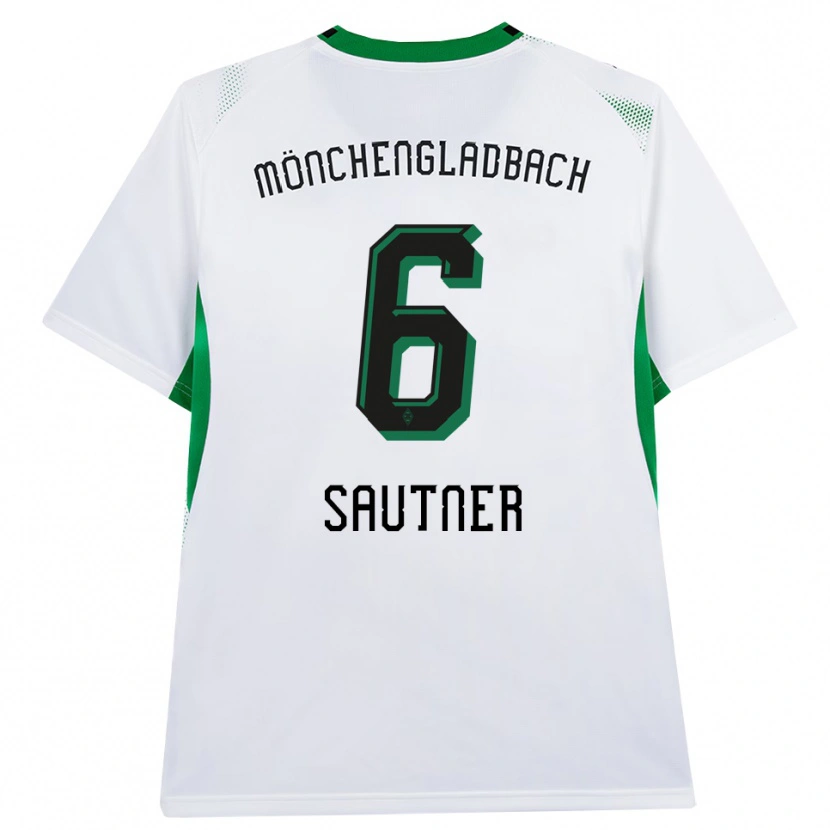 Danxen Dames Piet Sautner #6 Wit Zwart Groen Thuisshirt Thuistenue 2026/27 T-Shirt België