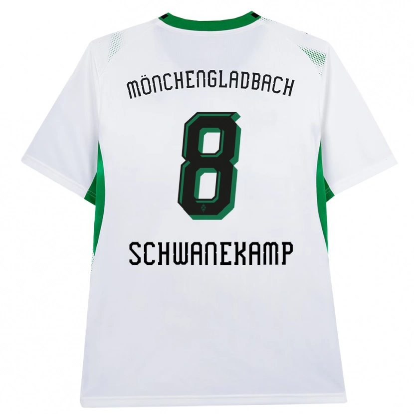 Danxen Dames Jana Schwanekamp #8 Wit Zwart Groen Thuisshirt Thuistenue 2026/27 T-Shirt België