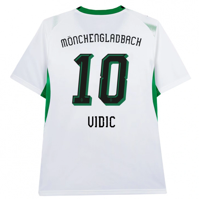 Danxen Dames Nico Vidic #10 Wit Zwart Groen Thuisshirt Thuistenue 2026/27 T-Shirt België