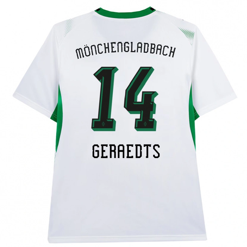 Danxen Dames Kelsey Geraedts #14 Wit Zwart Groen Thuisshirt Thuistenue 2026/27 T-Shirt België