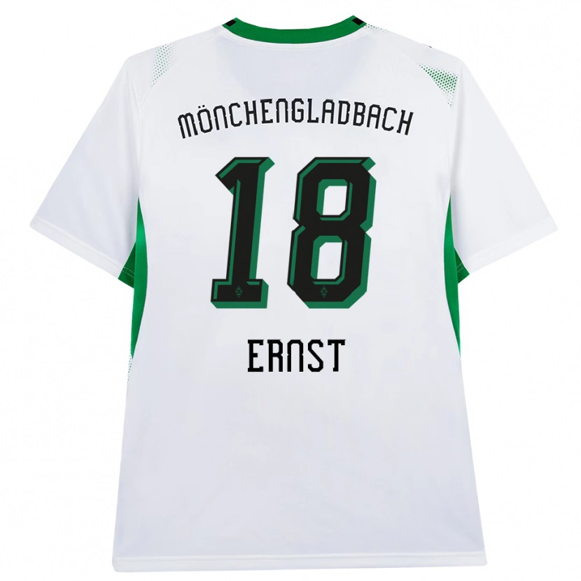 Danxen Dames Jesse Ernst #18 Wit Zwart Groen Thuisshirt Thuistenue 2026/27 T-Shirt België