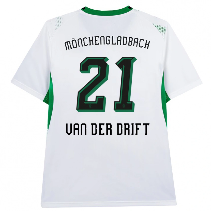 Danxen Dames Suus Van Der Drift #21 Wit Zwart Groen Thuisshirt Thuistenue 2026/27 T-Shirt België