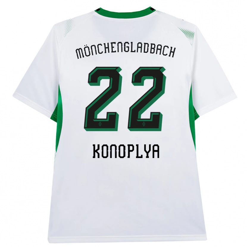 Danxen Dames Yukhym Konoplya #22 Wit Zwart Groen Thuisshirt Thuistenue 2026/27 T-Shirt België