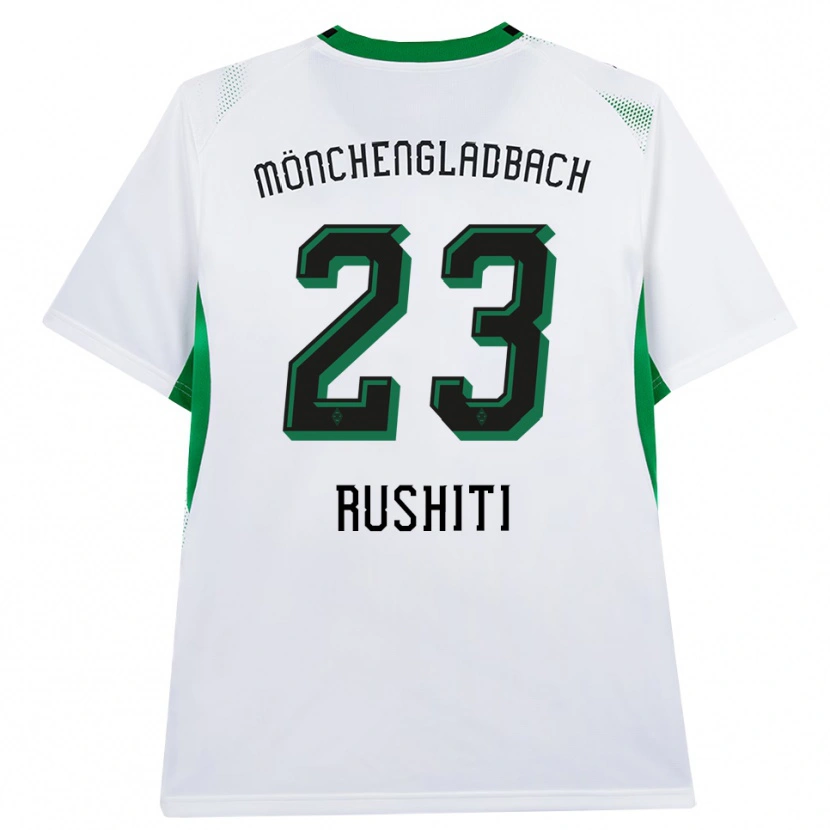 Danxen Dames Diamant Rushiti #23 Wit Zwart Groen Thuisshirt Thuistenue 2026/27 T-Shirt België
