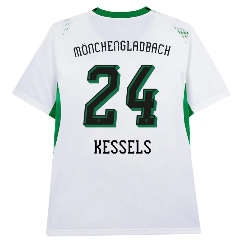 Danxen Dames Imke Kessels #24 Wit Zwart Groen Thuisshirt Thuistenue 2026/27 T-Shirt België